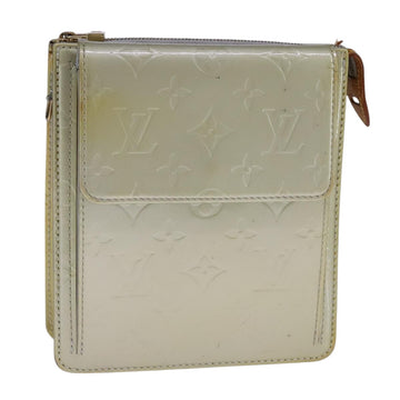 LOUIS VUITTON Monogram Vernis Motto Accessory Pouch Gris M91030 LV Auth 111687
