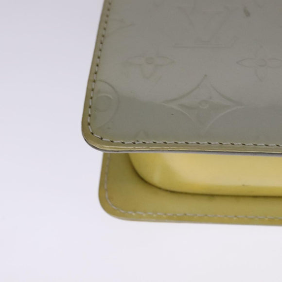 LOUIS VUITTON Monogram Vernis Motto Accessory Pouch Gris M91030 LV Auth 111687