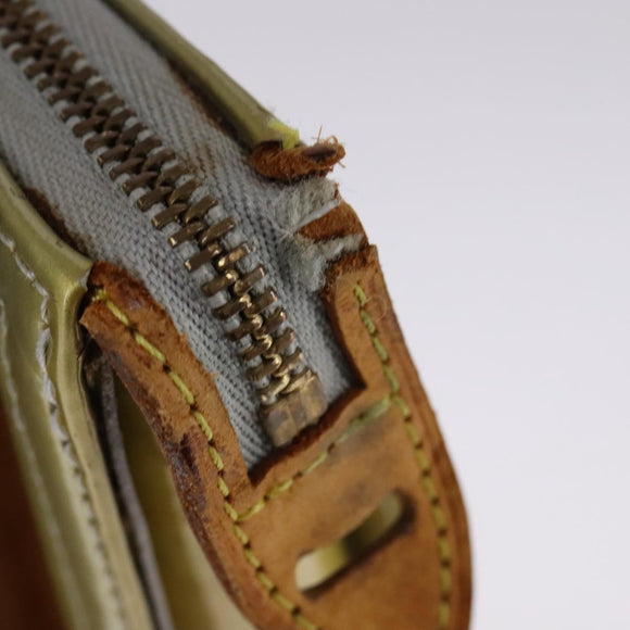 LOUIS VUITTON Monogram Vernis Motto Accessory Pouch Gris M91030 LV Auth 111687