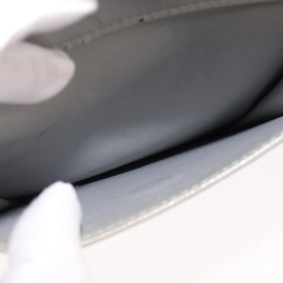 LOUIS VUITTON Monogram Vernis Motto Accessory Pouch Gris M91030 LV Auth 111687