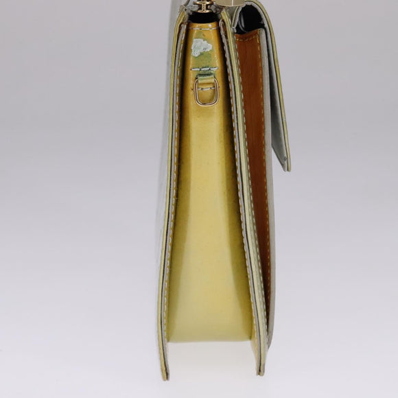 LOUIS VUITTON Monogram Vernis Motto Accessory Pouch Gris M91030 LV Auth 111687