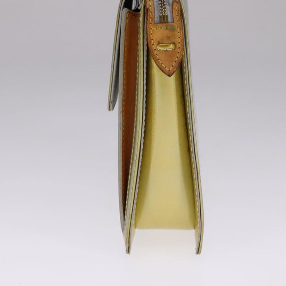 LOUIS VUITTON Monogram Vernis Motto Accessory Pouch Gris M91030 LV Auth 111687