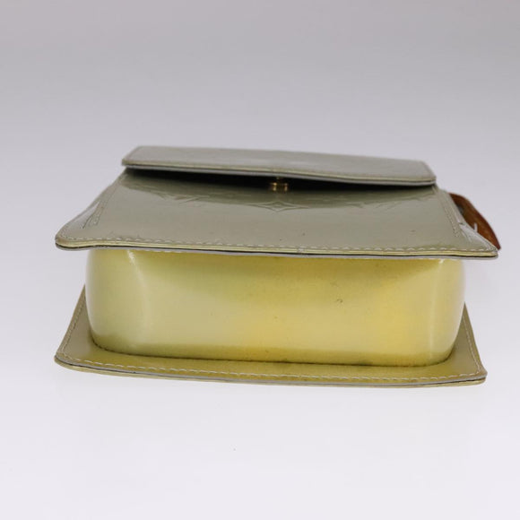 LOUIS VUITTON Monogram Vernis Motto Accessory Pouch Gris M91030 LV Auth 111687