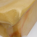 LOUIS VUITTON Monogram Vernis Reade PM Hand Bag Beige M91334 LV Auth 111703-9