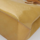 LOUIS VUITTON Monogram Vernis Reade PM Hand Bag Beige M91334 LV Auth 111703-14