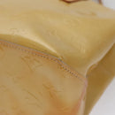 LOUIS VUITTON Monogram Vernis Reade PM Hand Bag Beige M91334 LV Auth 111703-16