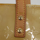 LOUIS VUITTON Monogram Vernis Reade PM Hand Bag Beige M91334 LV Auth 111703-10