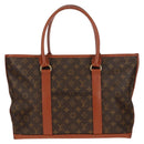 LOUIS VUITTON Monogram Sac Weekend PM Hand Bag M42425 LV Auth 111715-13