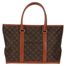 LOUIS VUITTON Monogram Sac Weekend PM Hand Bag M42425 LV Auth 111715-2