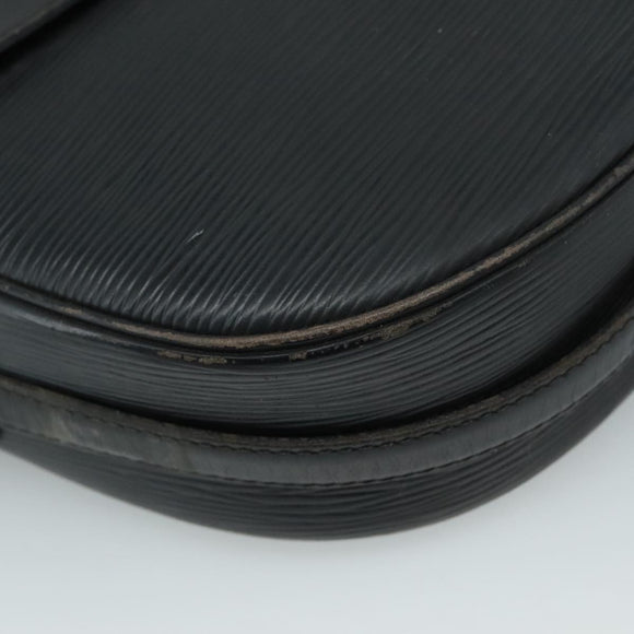 LOUIS VUITTON Epi Jeune Fille MM Shoulder Bag Black M52152 LV Auth 111717