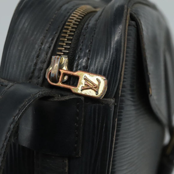 LOUIS VUITTON Epi Jeune Fille MM Shoulder Bag Black M52152 LV Auth 111717