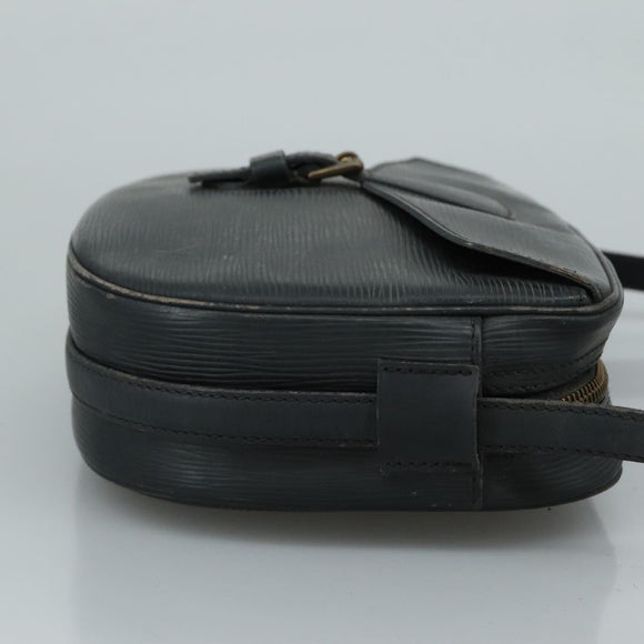 LOUIS VUITTON Epi Jeune Fille MM Shoulder Bag Black M52152 LV Auth 111717