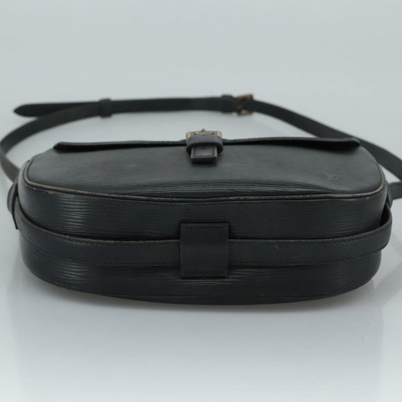 LOUIS VUITTON Epi Jeune Fille MM Shoulder Bag Black M52152 LV Auth 111717