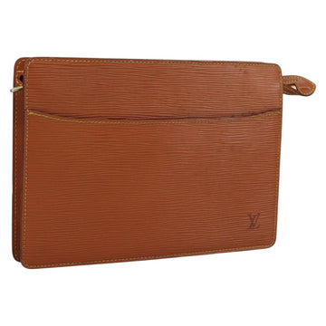 LOUIS VUITTON Epi Pochette Homme Clutch Bag Zipangu Gold M52528 LV Auth 111730