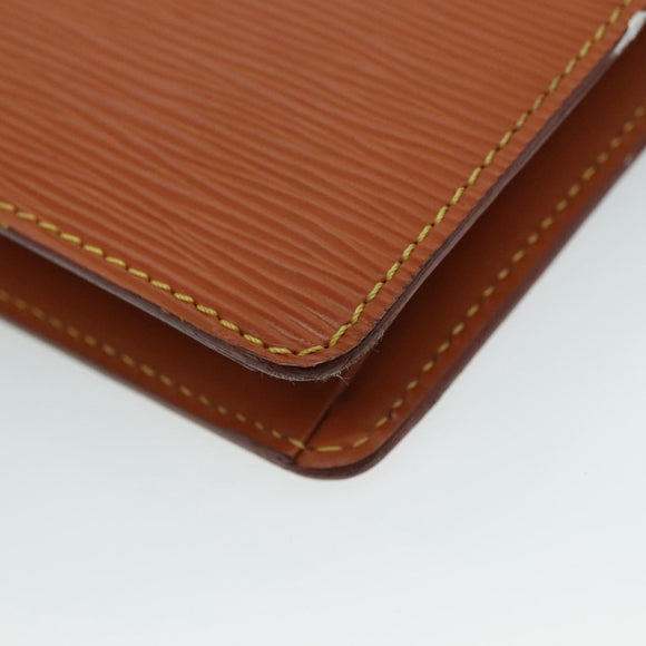 LOUIS VUITTON Epi Pochette Homme Clutch Bag Zipangu Gold M52528 LV Auth 111730