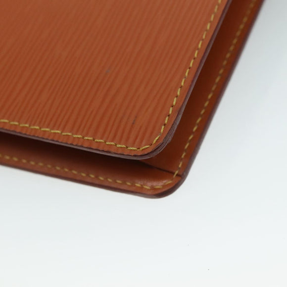 LOUIS VUITTON Epi Pochette Homme Clutch Bag Zipangu Gold M52528 LV Auth 111730