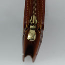 LOUIS VUITTON Epi Pochette Homme Clutch Bag Zipangu Gold M52528 LV Auth 111730-8