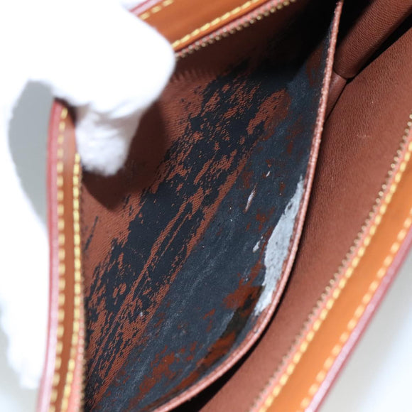 LOUIS VUITTON Epi Pochette Homme Clutch Bag Zipangu Gold M52528 LV Auth 111730