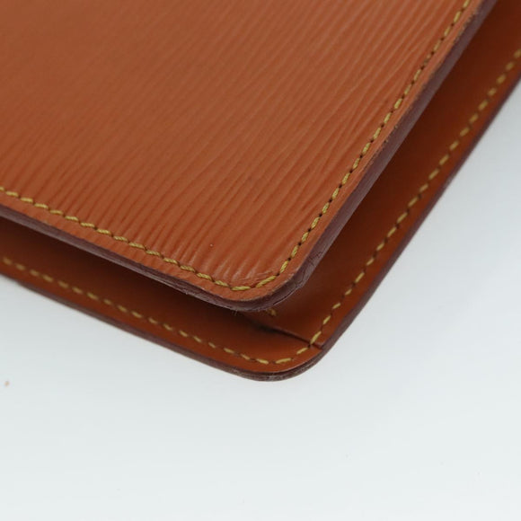 LOUIS VUITTON Epi Pochette Homme Clutch Bag Zipangu Gold M52528 LV Auth 111730