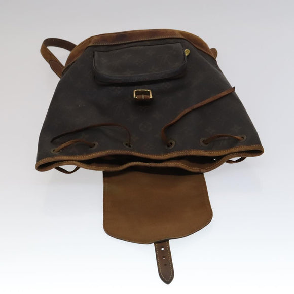 LOUIS VUITTON Monogram Montsouris MM Backpack M51136 LV Auth 111733