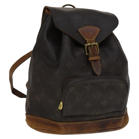 LOUIS VUITTON Monogram Montsouris MM Backpack M51136 LV Auth 111733