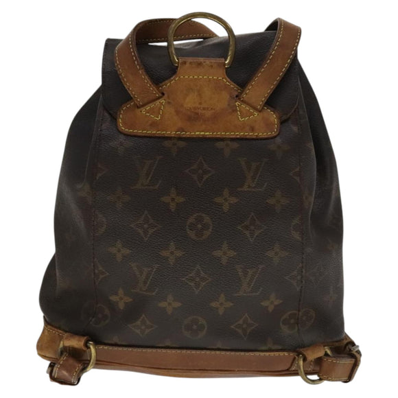 LOUIS VUITTON Monogram Montsouris MM Backpack M51136 LV Auth 111733
