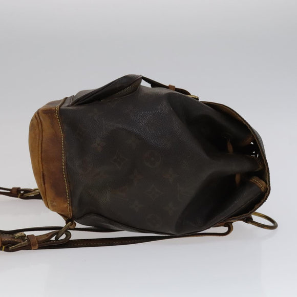 LOUIS VUITTON Monogram Montsouris MM Backpack M51136 LV Auth 111733