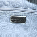 Salvatore Ferragamo Gancini Hand Bag Leather White Silver Auth 111747-17