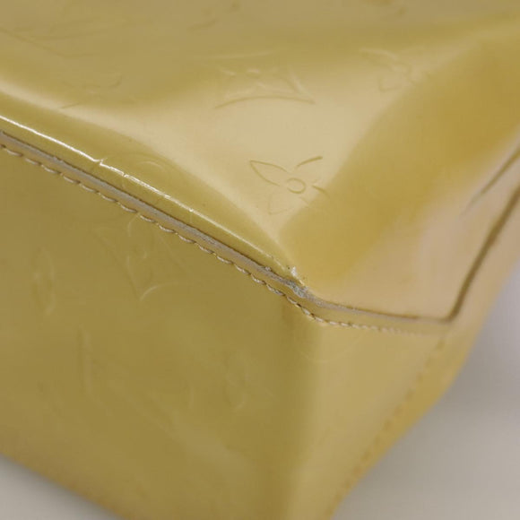 LOUIS VUITTON Monogram Vernis Reade PM Hand Bag Beige M91334 LV Auth 111752