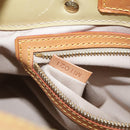 LOUIS VUITTON Monogram Vernis Reade PM Hand Bag Beige M91334 LV Auth 111752-12