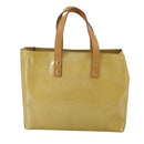 LOUIS VUITTON Monogram Vernis Reade PM Hand Bag Beige M91334 LV Auth 111752-2