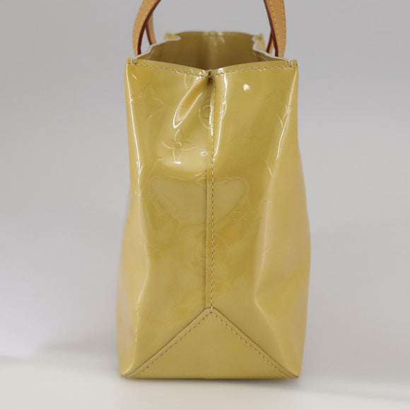 LOUIS VUITTON Monogram Vernis Reade PM Hand Bag Beige M91334 LV Auth 111752