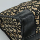 Christian Dior Trotter Canvas Boston Bag Navy Auth 111760-11