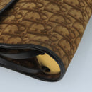 Christian Dior Trotter Canvas Shoulder Bag Brown Auth 111761-15