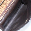 Christian Dior Trotter Canvas Shoulder Bag Brown Auth 111761-11