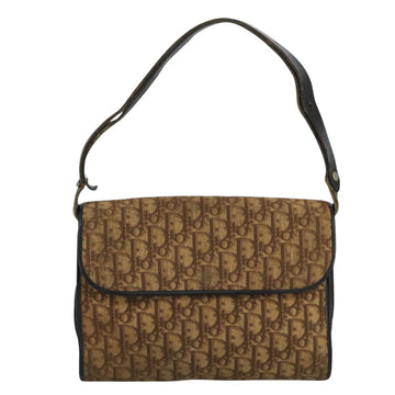 Christian Dior Trotter Canvas Shoulder Bag Brown Auth 111761 - 0