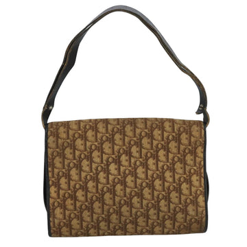 Christian Dior Trotter Canvas Shoulder Bag Brown Auth 111761 - 0
