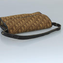 Christian Dior Trotter Canvas Shoulder Bag Brown Auth 111761-7