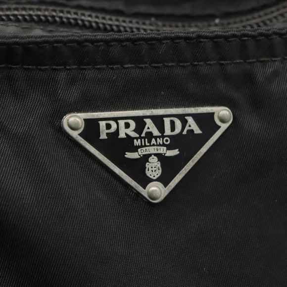 PRADA Shoulder Bag Nylon Black Auth 111765
