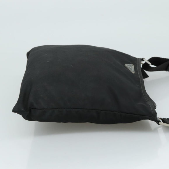 PRADA Shoulder Bag Nylon Black Auth 111765