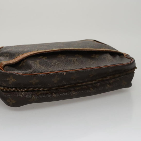 LOUIS VUITTON Monogram Compiegne 28 Clutch Bag M51845 LV Auth 111802