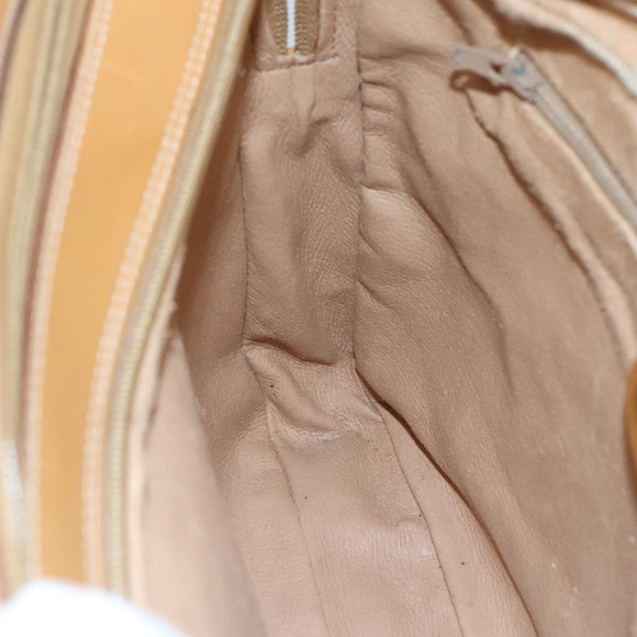 GUCCI Micro GG Supreme Shoulder Bag PVC Beige Auth 111808