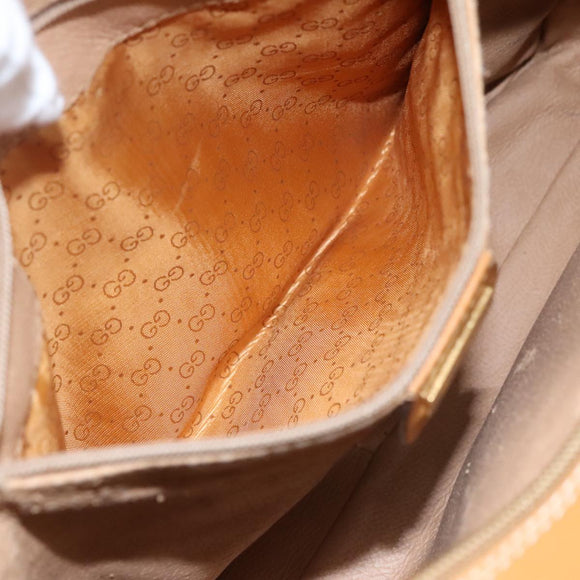 GUCCI Micro GG Supreme Shoulder Bag PVC Beige Auth 111808