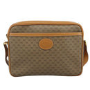 GUCCI Micro GG Supreme Shoulder Bag PVC Beige Auth 111808-13