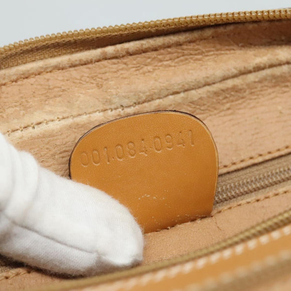 GUCCI Micro GG Supreme Shoulder Bag PVC Beige Auth 111808