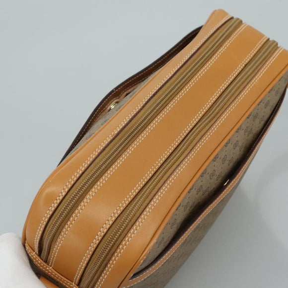 GUCCI Micro GG Supreme Shoulder Bag PVC Beige Auth 111808