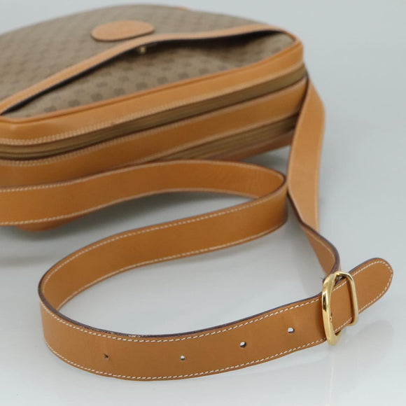 GUCCI Micro GG Supreme Shoulder Bag PVC Beige Auth 111808