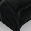 HERMES Fourre Tout PM Hand Bag Canvas Black Gray Silver Auth 111811-11