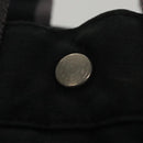 HERMES Fourre Tout PM Hand Bag Canvas Black Gray Silver Auth 111811-14