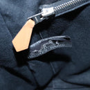 HERMES Fourre Tout PM Hand Bag Canvas Black Gray Silver Auth 111811-15